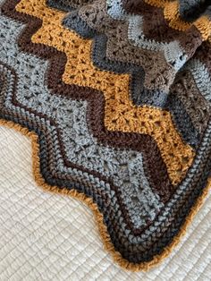 6-Day Man Blanket - Betty McKnit Crochet Afghans, Afghans, Crochet, Afghan Patterns, Haken, Breien, Afghan, Afghan Crochet