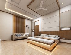 residential villa project on Behance Behance, Luxury Bedroom Master, Modern Bedroom Interior