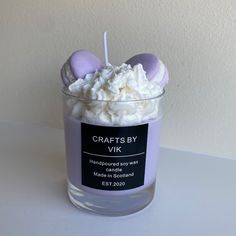 Hand Poured Macaron Dessert Candle Various Scents Available - Etsy Gatsby, Candle Containers