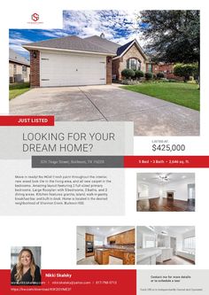 🥳JUST LISTED📣📣 BRING OFFERS ✍️🏘 PLEASE SHARE 🧡
✅Move in ready! 
✅No HOA! 
✅Fresh paint throughout the interior, 
✅new wood look tile in the living area
✅all new carpet in the bedrooms. 
✅Amazing layout featuring 2 full sized primary bedrooms. 
✅Large floorplan with 5 bedrooms, 3 baths, and 2 dining areas. ✅Kitchen features granite, island, walk-in pantry, breakfast bar, and built in desk. 
✅Home is located in the desired neighborhood of Shannon Creek. Burleson ISD.
#justlisted #newlisting #forsale #burleosnhomes #burlesontx #theskalskygroup #NoHOA #moveinready Home, Layout, Interior, Living Area, Built In Desk