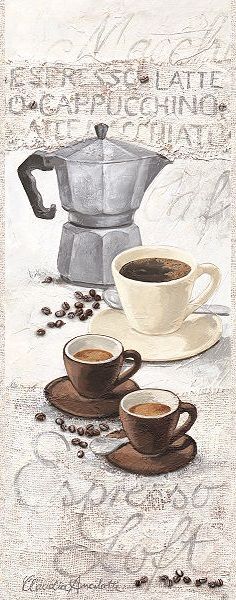 Espresso Loft (Claudia Ancilotti) Miniature, Posters, Kaffee, Caffe, Coffee Art Print, Coffee Wall Decor, Espresso, Decoupage Coffee Table