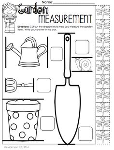 $ May Printable Packet - Kindergarten Literacy and Math. Measurement with non-standard units. Home Schooling, Bugs And Insects, First Grade Maths, First Grade Math, Kindergarten Literacy, Kindergarten Worksheets, Kindergarten Math Worksheets, Measurement Activities