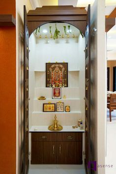 Retro, Home Décor, Decoration, Diy, Pooja Room Door Design, Puja Room Design Indian, Mandir Design, Pooja Door Design