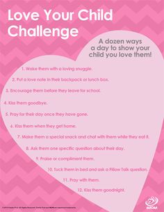 In the busyness of our mom-life, we can forget to do the little things that let our children know how we feel! Take our NEW Love Your Child Challenge! #imom #love #freeprintable Best Mom, Mommy Life, Mom Life