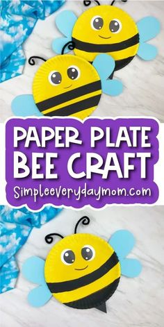 paper plate bee craft for kids to make