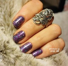 1 in 4, Most Definitely, Color Street, Purple Nails, Purple And Blue, Glitter Nails, DIY Nails, Mixed Mani, Nail Art Purple, Diy Nails, Color Street, Blue And Purple, Beauty Health