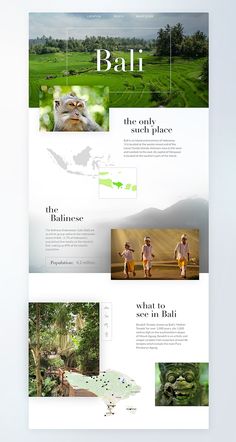 Bali by Natalia Berowska Site Design, Layout Design, Web Design Trends, Layout, Bali, Web Design, Landing, Hotel Website, Hotel