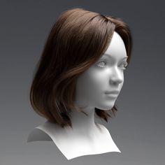 ArtStation - Realistic Hair XGen in Arnold, Box Shih Nice, Inspiration, Maya, Sculpting, Hair Reference, How To Draw Hair, Model, Drawing Practice