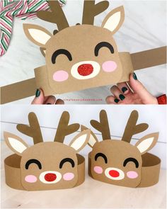 Reindeer Headband, Kids Christmas Crafts Easy, Kids Christmas Crafts, Reindeer Craft, Reindeer Crafts Preschool, Toddler Christmas Crafts, Christmas Crafts Diy Kids, Reindeer Hat, Christmas Crafts With Kids