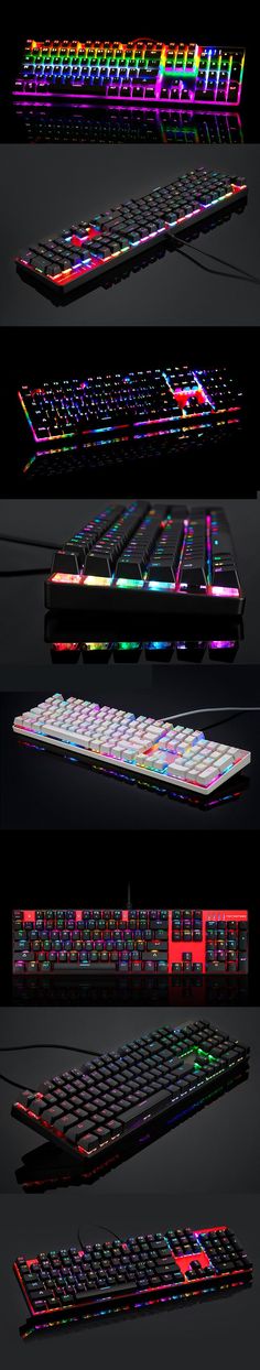 MOTOSPEED Inflictor CK104 NKRO RGB Backlit Mechanical Gaming Keyboard Outemu… Gaming Computer, Computer Accessories