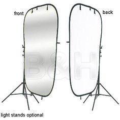 Lastolite 4x6' Reflector - Silver/White Bouncing Light, Silver, 4x6, Oval, Disc, Shadow, Color Balance, Collapse, White