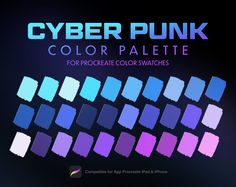 Cyberpunk Neon Color Palette Futuristic light color | Etsy Neon, Graffiti, Web Design, Cyber Colors, Vaporwave, Neon Color, Neon Colour Palette, Neon Colors Palette