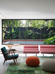 Modern gent Sao Paulo, House Design, Living Spaces, Palm Springs, Outdoor Furniture, Dining, House Interior, Interior Spaces, Modern House