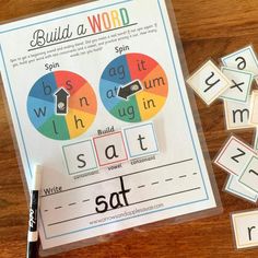 C.V.C. Words Printable Build A Word Game - Arrows And Applesauce Sight Words, Phonics Games, Cvc Words, Sight Word Practice, Spelling