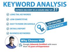 Best 100 Profitable Keywords Research to Boost your Website Ranking for $1 Google Adwords, Profit, Keywords, Analysis, Research, Adwords