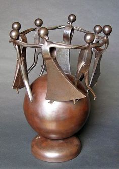 Sculptures JP AUGIER Bronze, Fashion Jewelry, Steel Sculpture