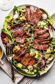 Steak and Caramelized Onion Salad Healthy Recipes, Dinner Recipes, Steak Salad, Steak Salad Recipe, Steak And Onions, Beef Salad, Steak, Dinner Salads, Soup And Salad