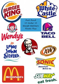 many different logos and stickers on a white background with the words wendy's
