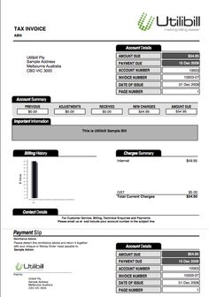 an invoice form that has been designed to look like it is being used as a