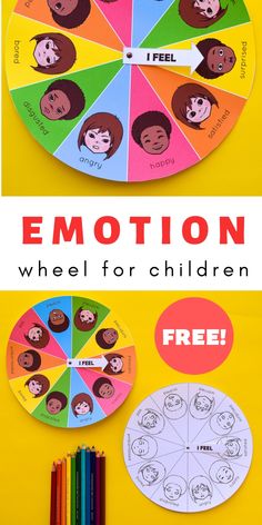 Help children learn about emotions and track their moods with this free printable mood & emotion wheel! #homeschool #freeprintable #preschool #grade1 Montessori, Activities For Kids, Pre K, Emotions Activities, Teaching Emotions, Feelings Activities, Emotions Preschool, Learning Activities, Preschool Learning Activities