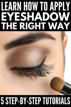 Make Up, Teaching, Tutorials, How To Apply Eyeshadow, Eyeshadow, How To Apply, Makeup, Face, Proper