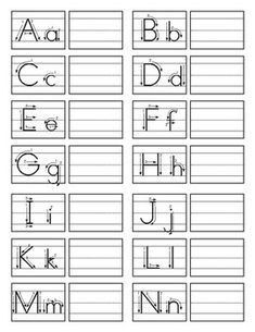 printable alphabet worksheet for kids to practice their handwriting and writing skills with the letter