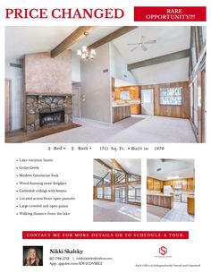 PRICE IMPROVEMENT ALERT! 📣📣📣 Ready to live within walking distance from the lake? #pricechange #forsale #realestate #gunbarrel For additional photos and information please follow this https://agentnikki.kw.com/property/LST-7137846854982254592-8 For more details. please feel free to ask! 👩‍💻Nikki Skalsky 📥REALTOR® with Keller Williams ☎️817-798-5713 call or text 💻Nikkiskalsky.com 📧Nikkiskalsky@kw.com 🛒shopwithnikki.com Distance, Forsale, Keller, Lake, Keller Williams, Price, Call
