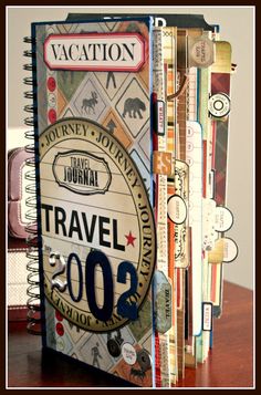 CHerInspirations: My Husbands' Great Outdoors Adventure Travel Album...   --  Eclectic travel album Scrapbook Pages, Scrapbooks, Travel Journal Scrapbook, Travelers Notebook, Travel Album, Scrapbook Journal