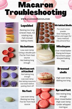 macaron trubleshooting recipe with instructions