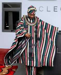 Aso, Africa, King, African, Men, Aso Oke, Xhosa, Capes, Collars