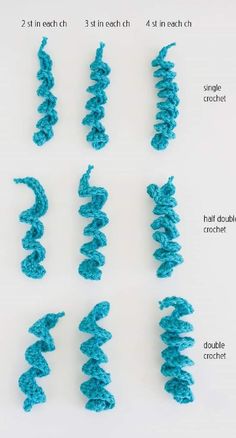 crochet stitches are arranged in the shape of waves, which can be used to make an ornament