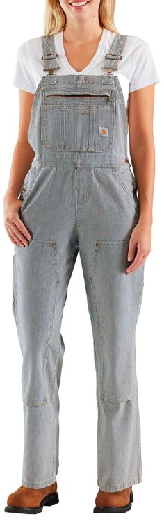PRICES MAY VARY. 9-ounce, 99 percent cotton/1 percent spandex denim Rugged flex durable stretch technology Adjustable suspenders Multi-compartment bib pocket with secure zipper closure Two large lower-front pockets Outfits, Clothes, Fashion, Women, Cute Fashion, Cool Outfits, Cute Outfits, Jumpsuit, How To Wear