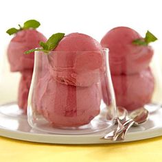 Strawberry Sorbet Fruit Recipes, Jell O, Strawberry Desserts