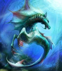 Dragons, Fantasy Creatures, Mythical Water Creatures, Sea Creatures, Mythical Animal, Mythical Creatures Art, Mystical Animals, Mythical Creatures, Creatures