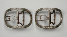 Pair of Shoe Buckles | LACMA Collections Miniature, Industrial