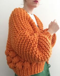 Mascara, Wool Sweaters, Yarn Colors, Orange Crush, Chunky Sweater