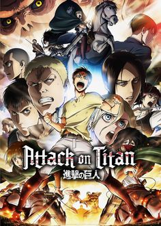the poster for attack on titan
