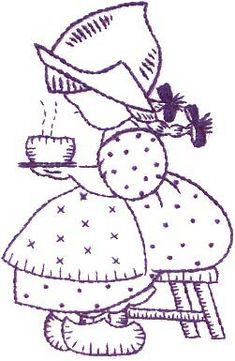 a black and white drawing of a person in a dress