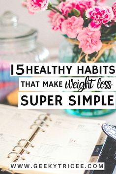 Work these 15 healthy habits and tips for weight loss for women in your daily routines, sticking to your diet and clean eating, and achieving your health fitness goals. Add them to your self-care routine to lose weight and make life on a weight loss journey much simpler. Take care of your health and wellness and find your motivation everyday with these healthy habits. | GeekyTricee #healthyhabits #healthyliving #wellness #weightlossplans #habits #healthy #selfcare #healthtips Diet Tips, Health Weight Loss, Weight Loss Diet Plan, Weight Loss Meals
