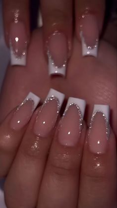 B♡#shortacrylicnailsdesigns,#shortacrylicnailsdesignssimple,#shortacrylicnailsdesignsforschool,#shortacrylicnailsdesignswhite,#shortacrylicnailsdesignspurple Nails To Go With A Red Dress, Nails For Maroon Dress, White French Tip, Nails To Go With A White Dress, Nails For Servers, Nails For A Navy Blue Dress, New Years French Tip Nails, French Tip White, New Years Nails 2023 Trends