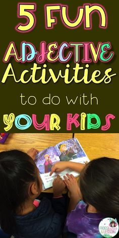 three children sitting at a table with the text 5 fun and interactive activities to do with your kids