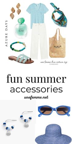 Summer is the perfect time to lighten up and have a little fun with our outfits. And when it’s too hot to layer, accessories add some zest to simple summer basics. I’ve found some really fun summer accessories that don’t cost a bundle, and are perfect accents for casual outfits. Casual Outfits, Womens Fashion, Summer Looks, Style, Stylish, Casual Style