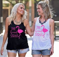 Etsy Bachelorette Party Shirts, The Final Strut, Flamingo Bachelorette, Beach Bachelorette, Bachelorette Tequila, Tops, Hen Night Games, Party Favours, Shirts, New Orleans, Tank Tops, Bachelorette Party Shirts, Bachelorette Party Tanks