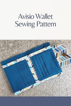 an image of a sewing pattern for a wallet