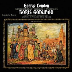an album cover for george london's boris gouniou, with the title in