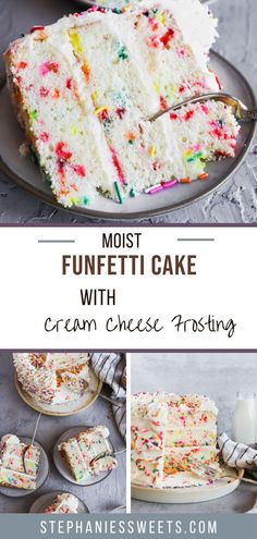 the most funfetti cake with cream cheese frosting