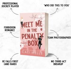 a book with the title meet me in the penalty box on it and its description