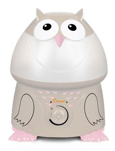 Crane Ultrasonic Cool Mist Adorable Beige Humidifier Owl with 1 Gallon tank-Color Exclusive to Toys R Us and Babies R Us. Removable 1 gallon tank easily and fits under most sinks. Runs whisper quiet for up to 24 hours. Effectively humidifies small and medium size rooms up to 500 feet and does not require a filter. FDA registered, BPA Free. PTPA Award Winner. Kids, My Little Girl, Girl Woodland, Newborn, Babies R Us, Baby Bath