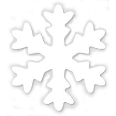 a white snowflake cutout on a white background