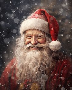 Red Santa Sign Christmas Dco-00713 For Wreath 8X10 Metal Illustrators, Vintage Christmas, Christmas Paintings, Christmas Art, Santa Ornaments, Kerst, Christmas Crochet
